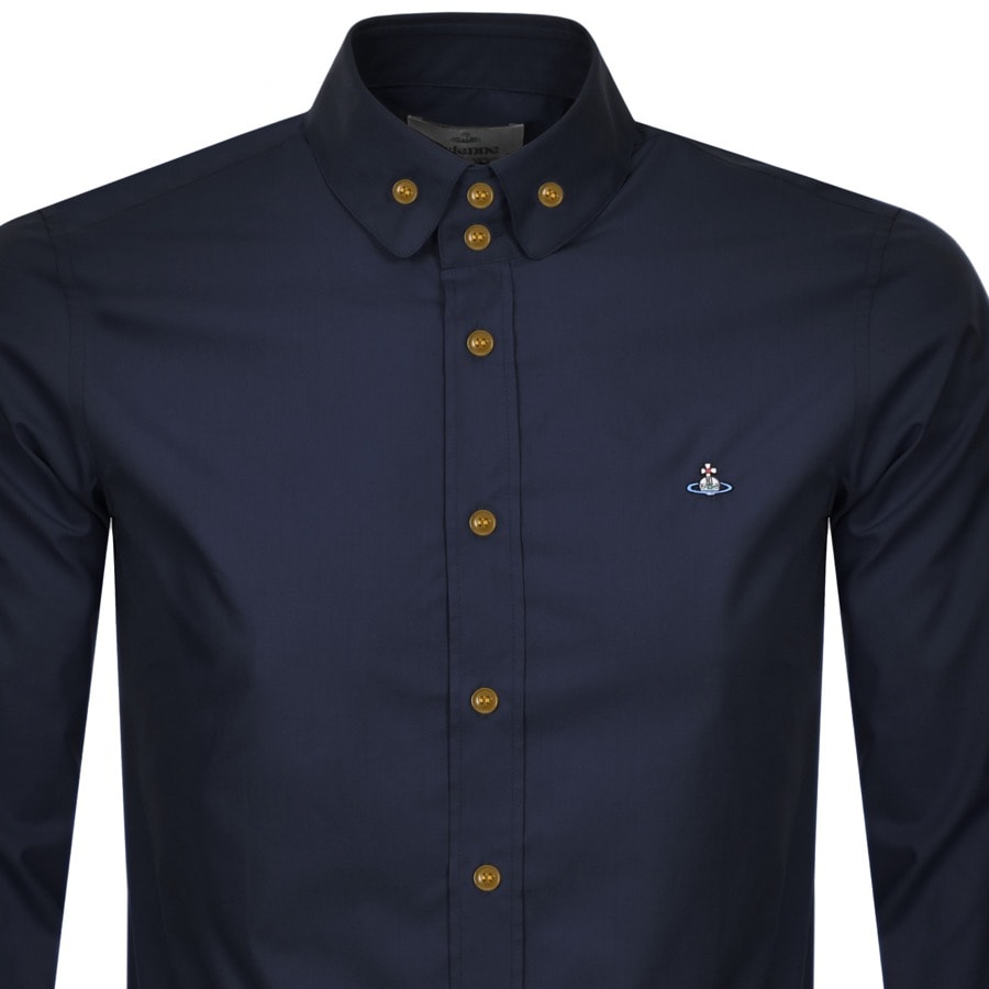 Alternative Image for ProductVivienne Westwood Krall Long Sleeved Shirt Navy2